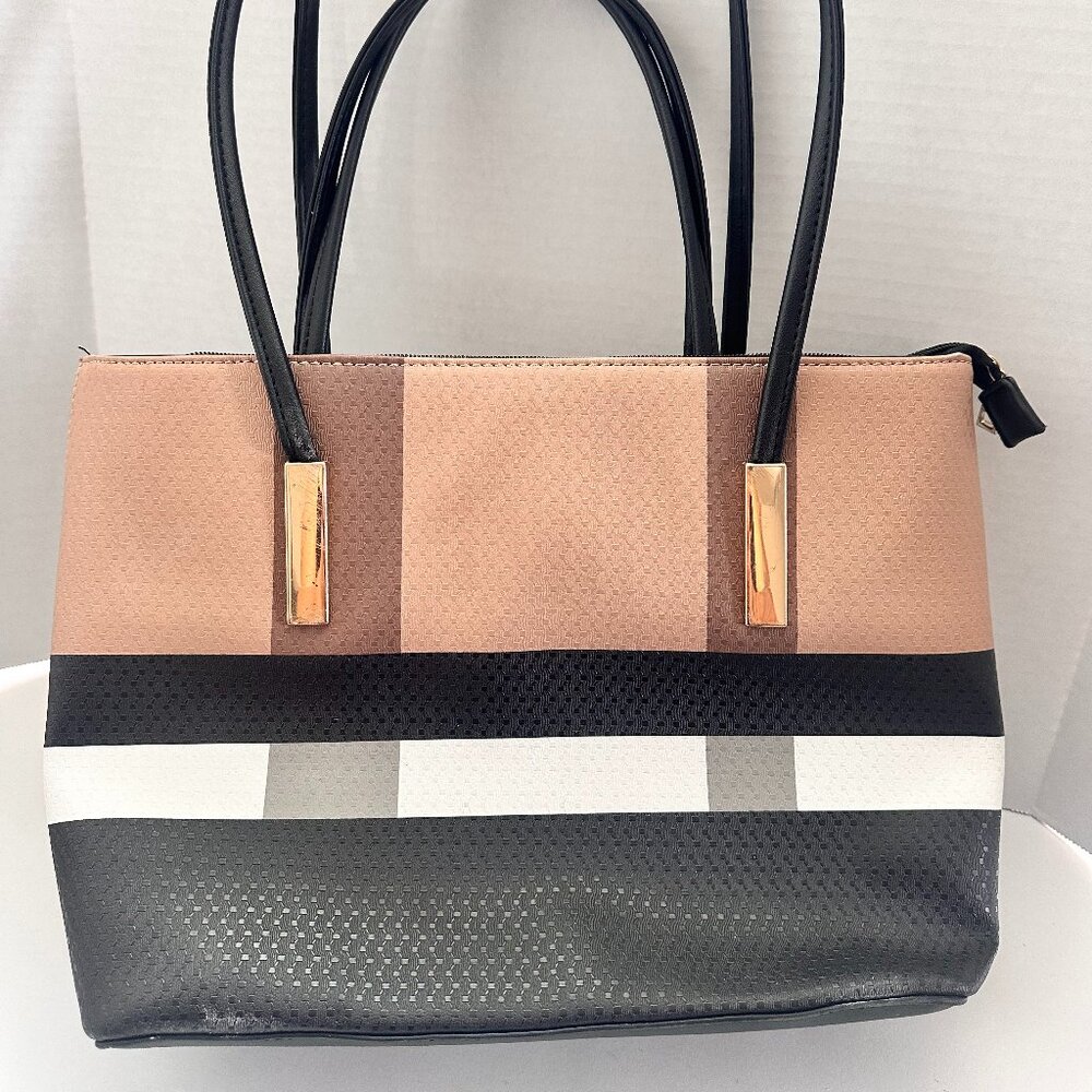 2 Piece MultiColor Handbag Satchel